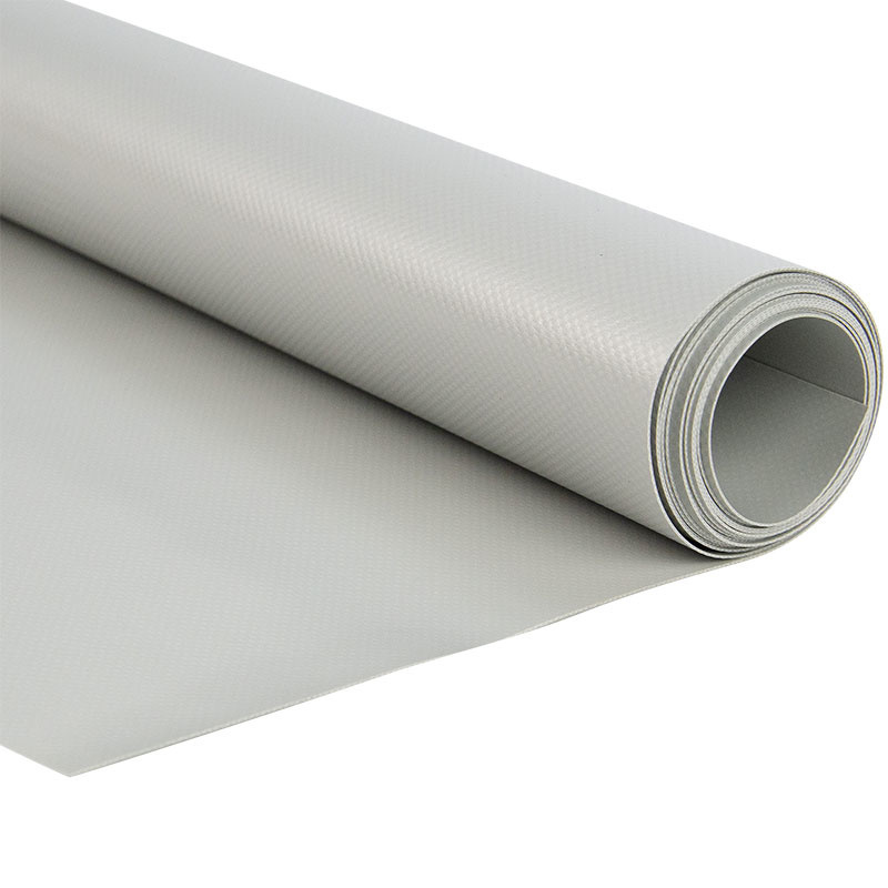 PVC Plane 650 g/m2 – 250 cm breit, hellgrau RAL 7038, Meterware von der Rolle