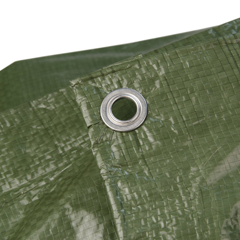 3x6 m PE Gewebeplane grün 150 g/m2 – Ösen alle 50 cm, REACH-zertifiziert