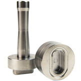 Handstempeln 42x22mm oval aus Edelstahl