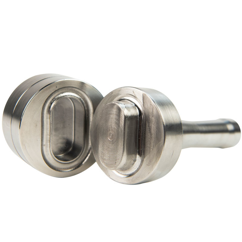 Handstempeln 42x22mm oval aus Edelstahl
