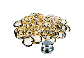 Vorhangringe Satz 40mm Messing 20 Stück