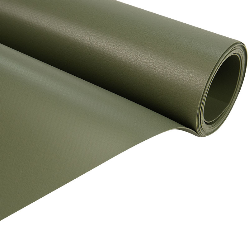 PVC Plane 650 g/m2 – 250 cm breit, grün matt, Meterware von der Rolle