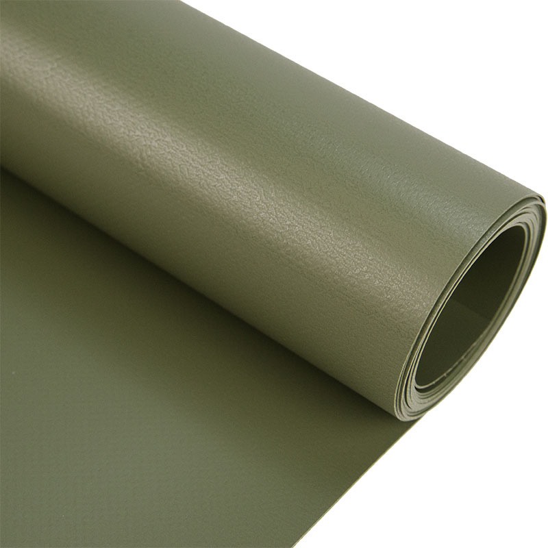 PVC Plane 650 g/m2 – 250 cm breit, grün matt, Meterware von der Rolle