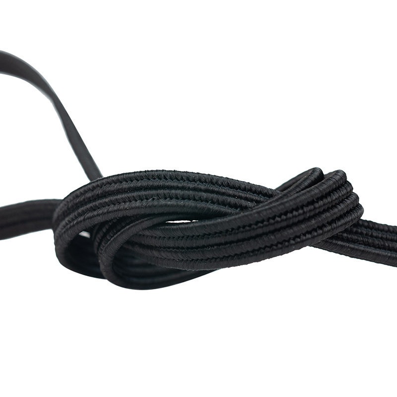 Elastische Schnur flach 22mm schwarz