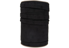 Elastische Schnur flach 22mm schwarz