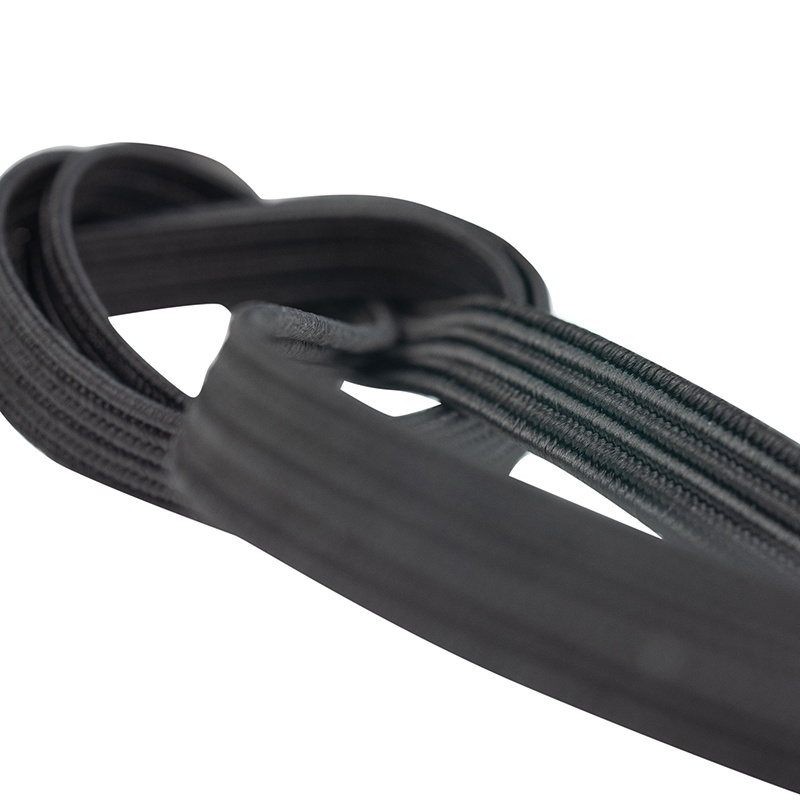 Elastische Schnur flach 22mm schwarz