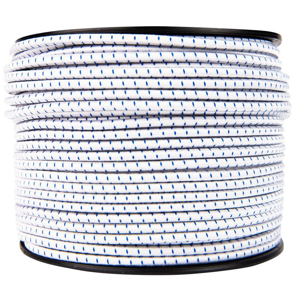 Elastische Kordel 6mm blau-weiß gestreift
