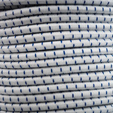 Elastische Kordel 6mm blau-weiß gestreift