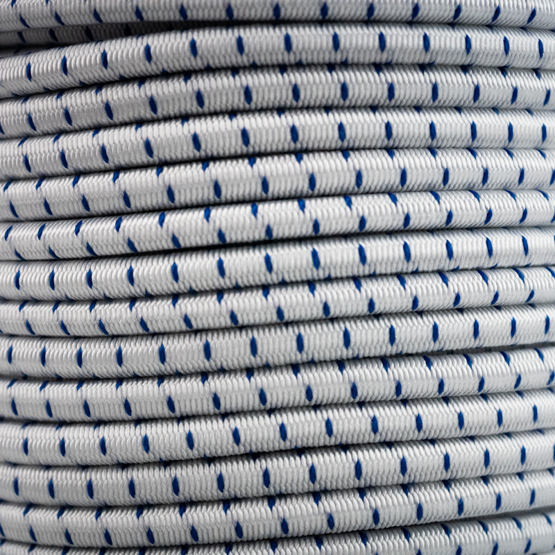 Elastische Kordel 8mm blau-weiß gestreift