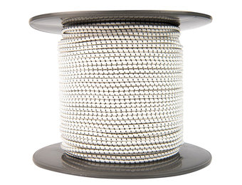 Elastische Kordel 4mm schwarz und weiß gestreift