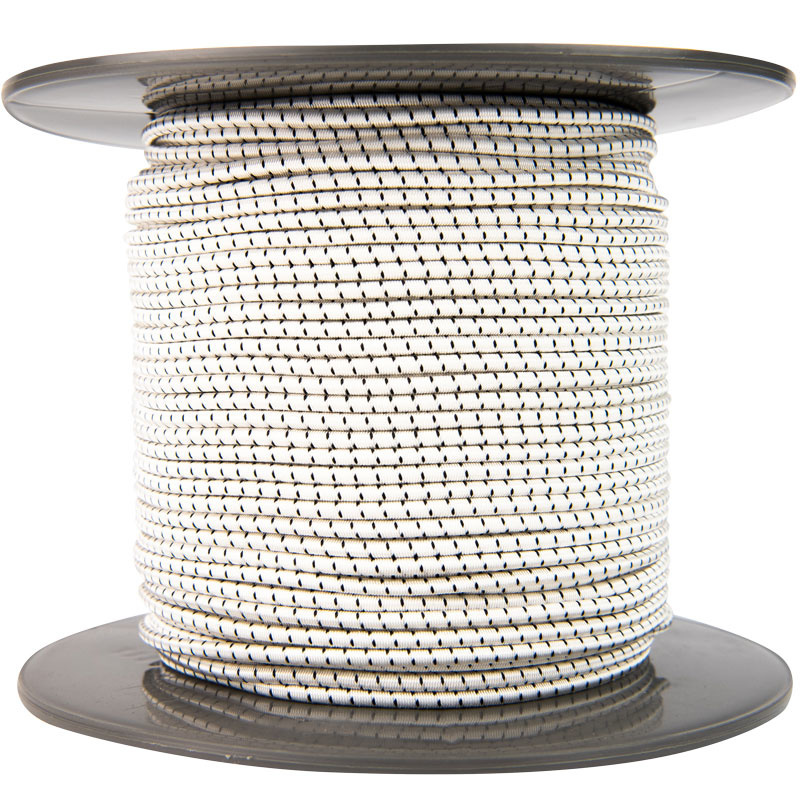 Elastische Kordel 4mm schwarz und weiß gestreift