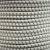 Elastische Kordel 4mm schwarz und weiß gestreift