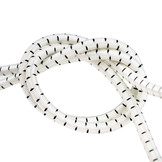 Elastische Kordel 6mm schwarz-weiß gestreift