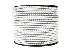 Elastische Kordel 6mm schwarz-weiß gestreift