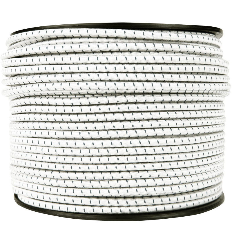 Elastische Kordel 6mm schwarz-weiß gestreift