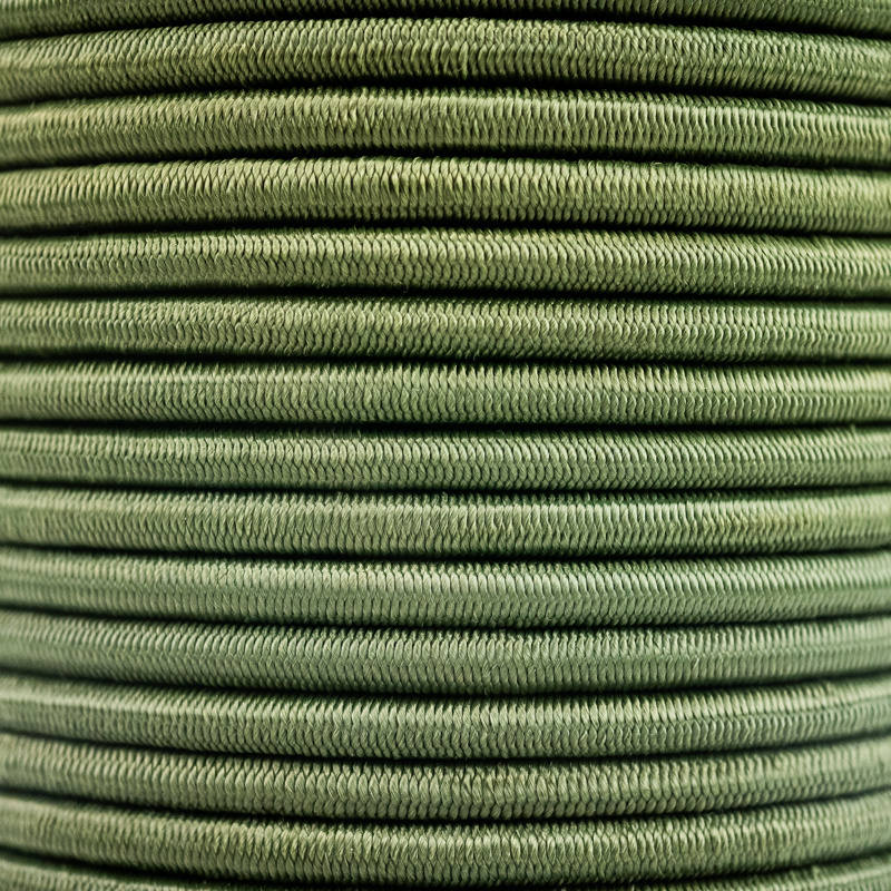 Elastische Schnur 10mm Armee grün