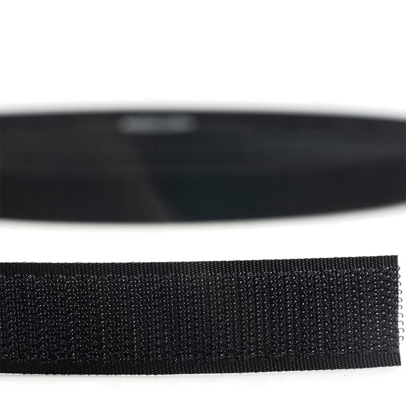 Klettverschluss 20mm selbstklebender Haken schwarz
