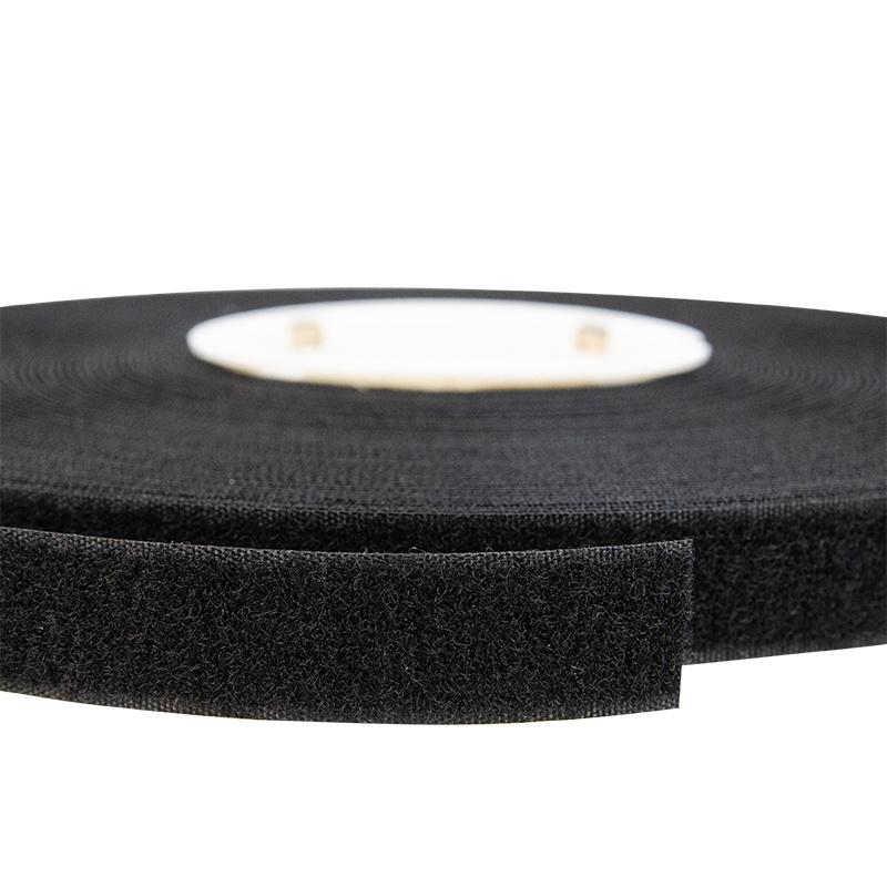 Klettverschluss 20mm selbstklebende Schlaufe schwarz