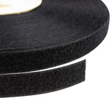 Klettverschluss 20mm selbstklebende Acryl-Schleife schwarz