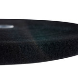 Klettverschluss 20mm selbstklebende Acryl-Schleife schwarz