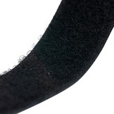 Klettverschluss 20mm selbstklebende Acryl-Schleife schwarz