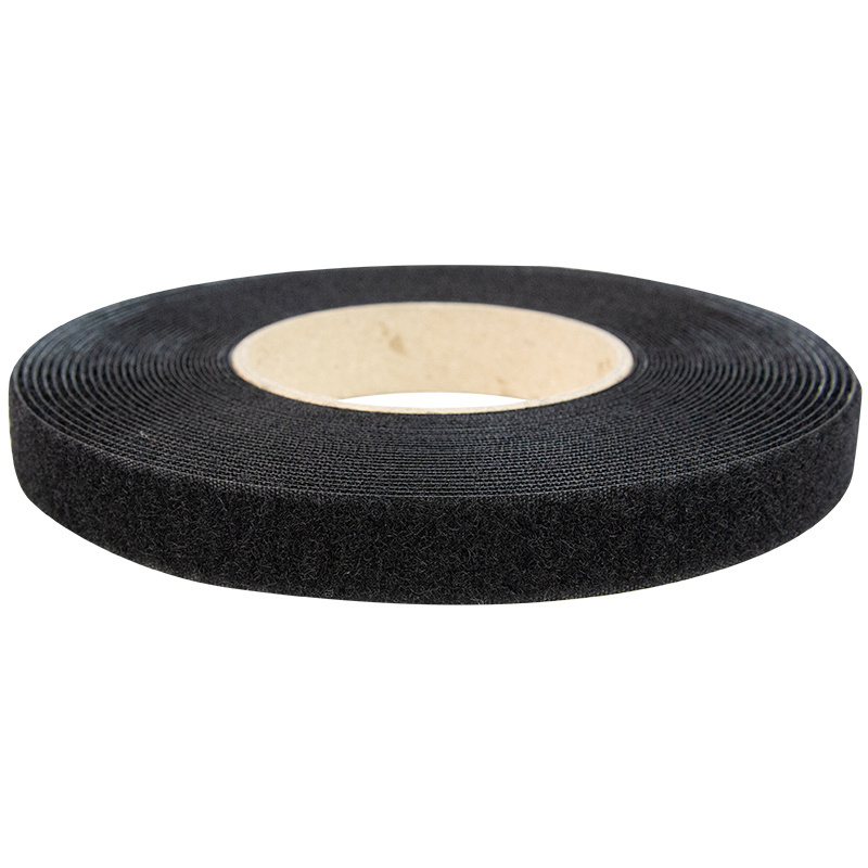 Klettverschluss 20mm selbstklebende Acryl-Schleife schwarz