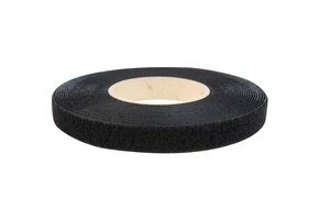 Klettverschluss 20mm selbstklebende Acryl-Schleife schwarz