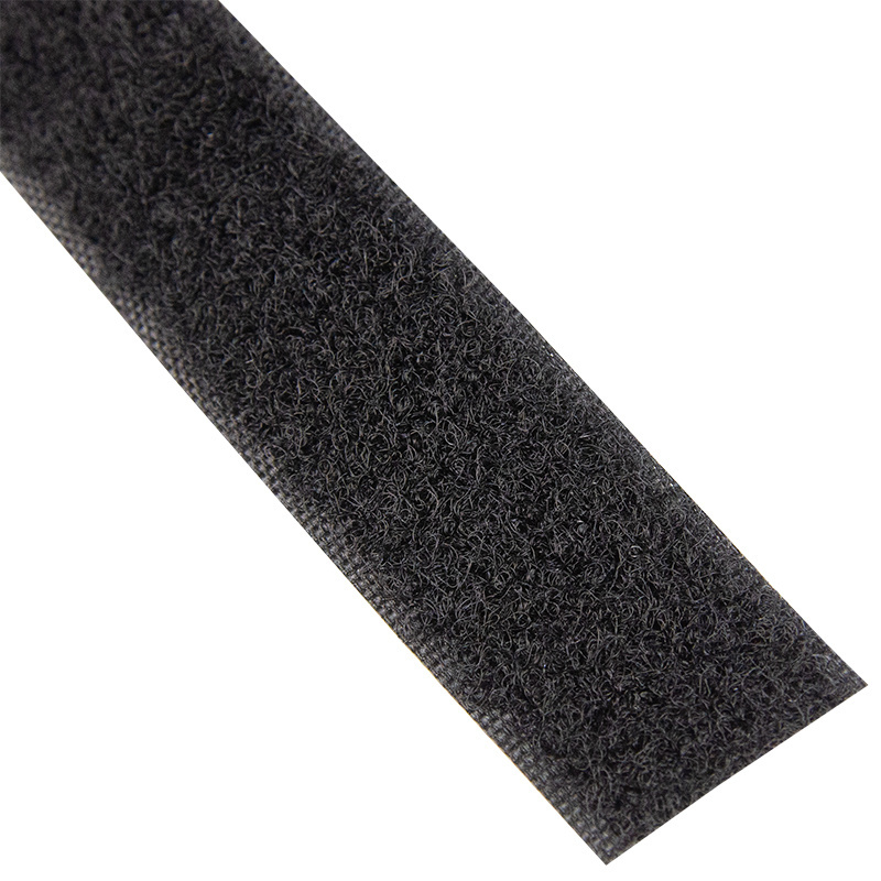 Klettverschluss 20mm selbstklebende Acryl-Schleife schwarz