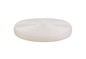 Klettverschluss 20mm nähbare Schlaufe weiß