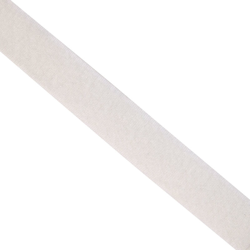 Klettverschluss 20mm selbstklebende Acryl-Schleife weiß