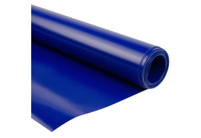 300 cm PVC Plane 680 g/m2 blau – Meterware, schwer entflammbar