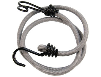 Schnellbinder 100cm umgekehrter Doppelhaken grau