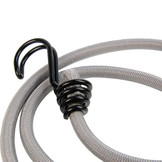 Schnellbinder 100cm umgekehrter Doppelhaken grau