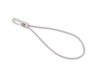 Verschluss Kunststoffhaken 20cm elastisch weiß