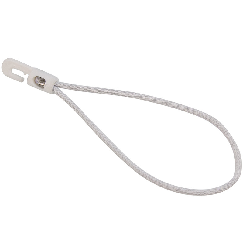 Verschluss Kunststoffhaken 20cm elastisch weiß