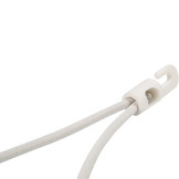 Verschluss Kunststoffhaken 20cm elastisch weiß