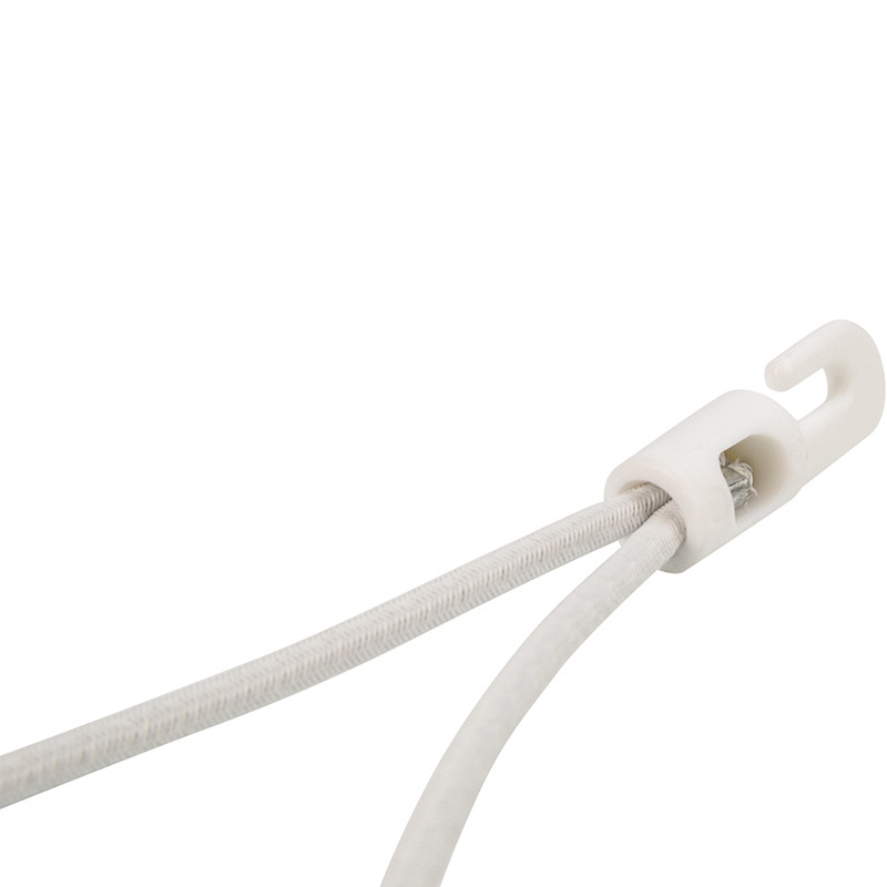 Verschluss Kunststoffhaken 20cm elastisch weiß