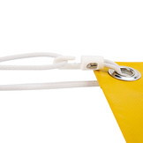 Verschluss Kunststoffhaken 35cm elastisch weiß