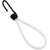 Spanner mit Edelstahlhaken 18cm elastisch weiß