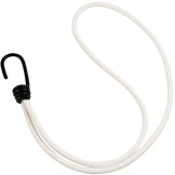 Spanner mit Edelstahlhaken 45cm elastisch weiß