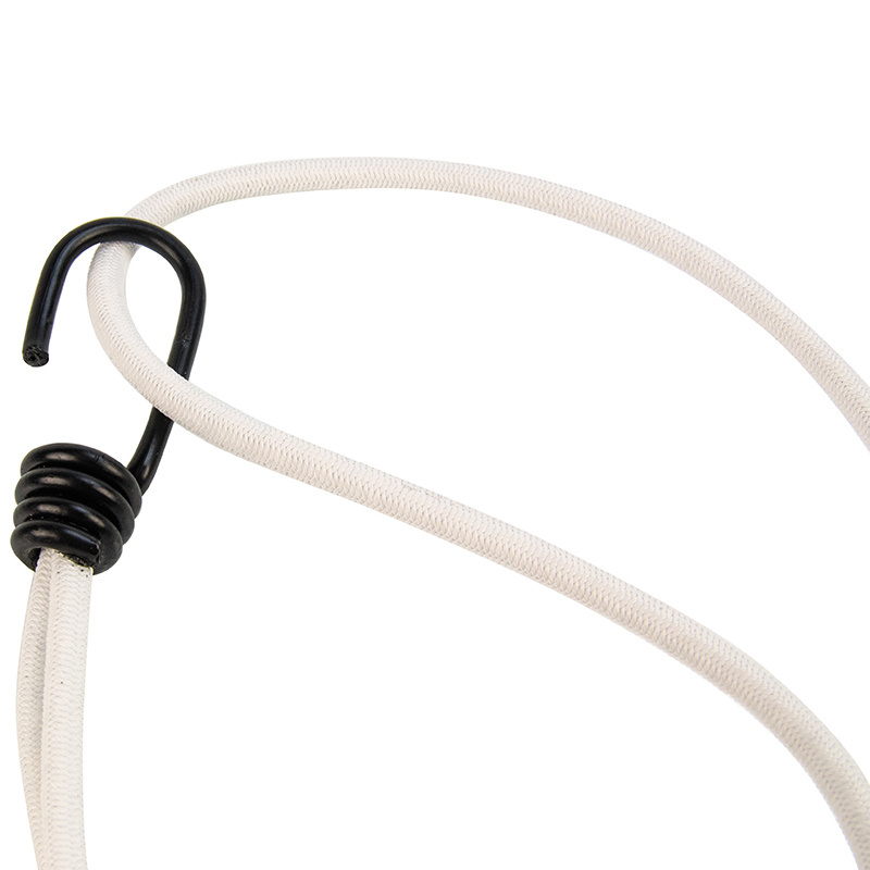 Spanner mit Edelstahlhaken 45cm elastisch weiß