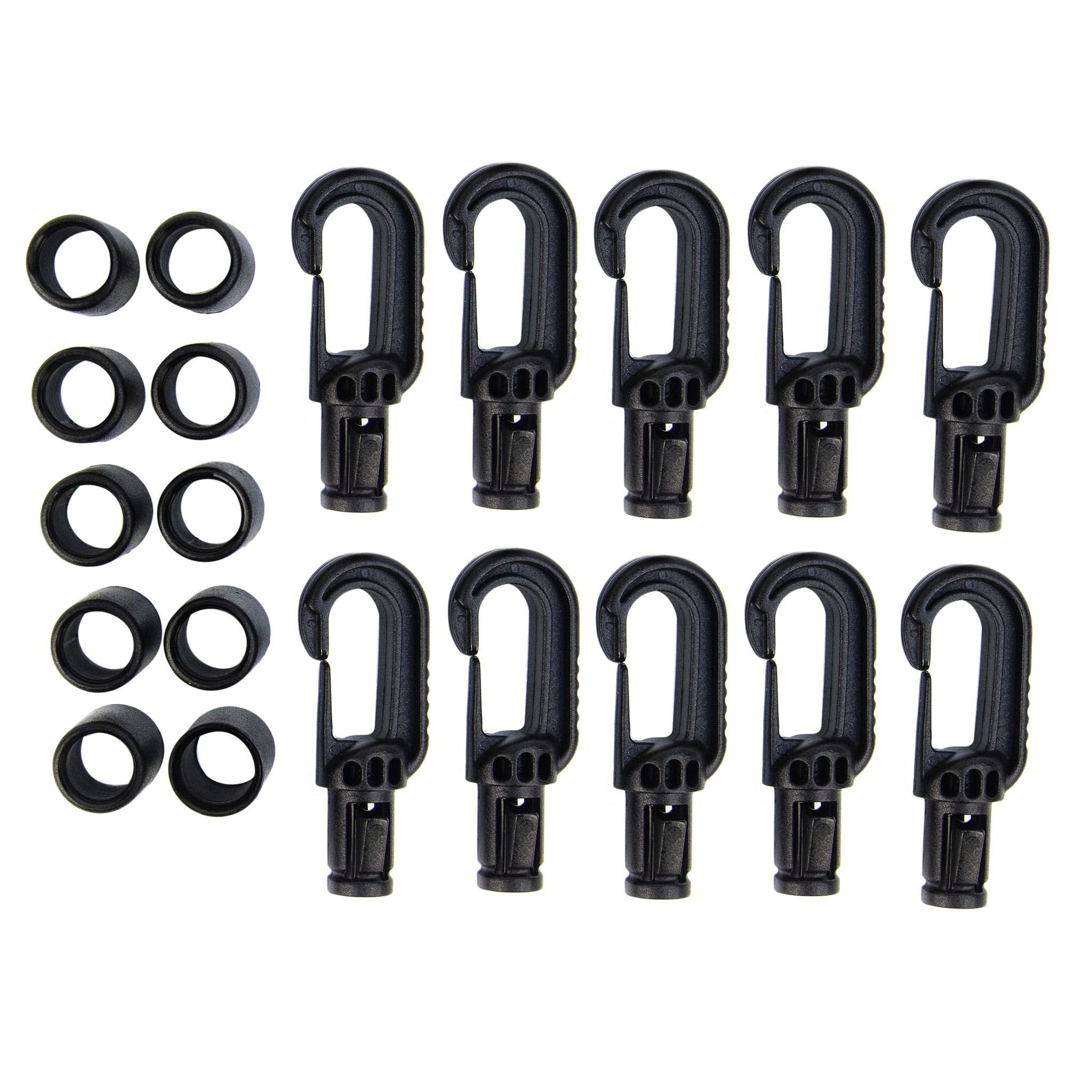 Musketenhaken aus Kunststoff 6mm 10 Stück