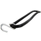 Gummiband mit S-Haken 25cm elastisch, schwarz