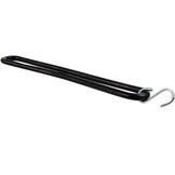 Gummiband mit S-Haken 25cm elastisch, schwarz