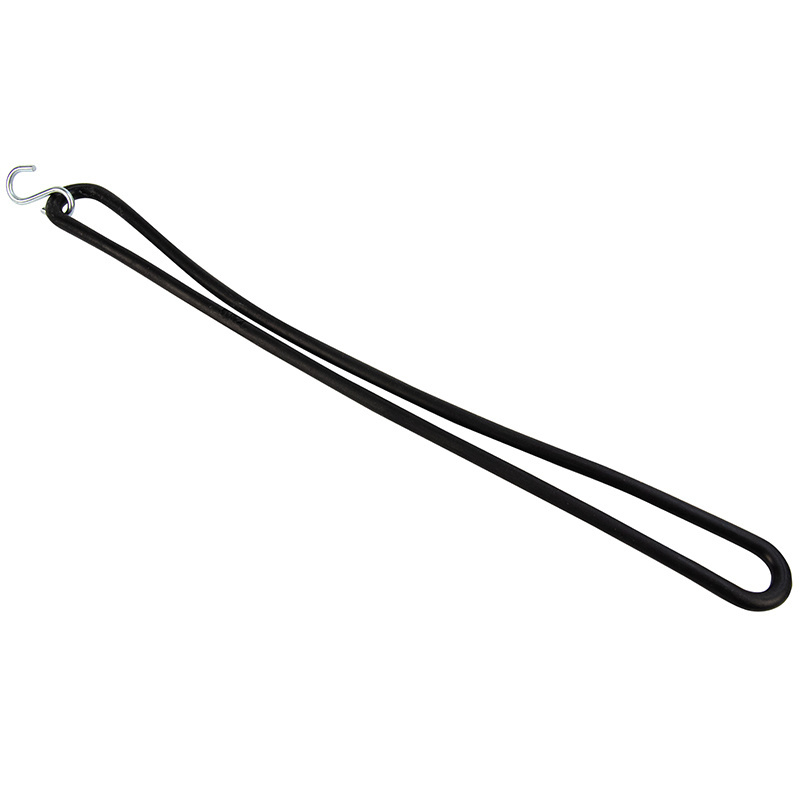 Gummiband mit S-Haken 40cm elastisch schwarz