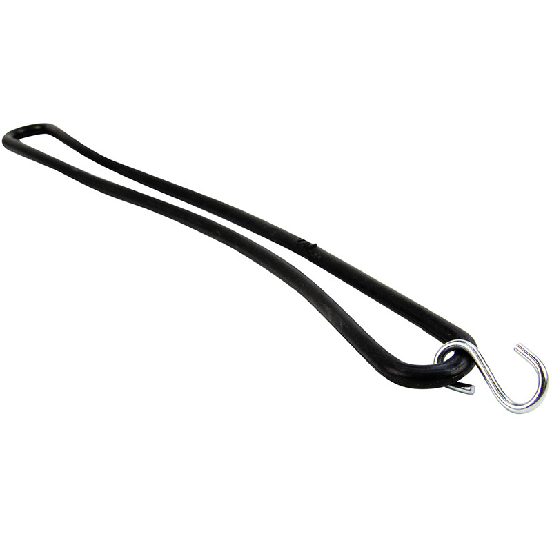Gummiband mit S-Haken 40cm elastisch schwarz