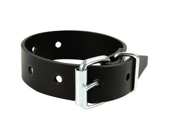 Pvc Gürtel mit Schnalle 25cm schwarz