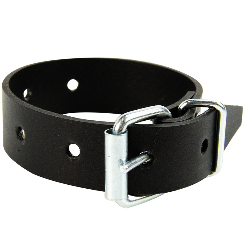 Pvc Gürtel mit Schnalle 25cm schwarz