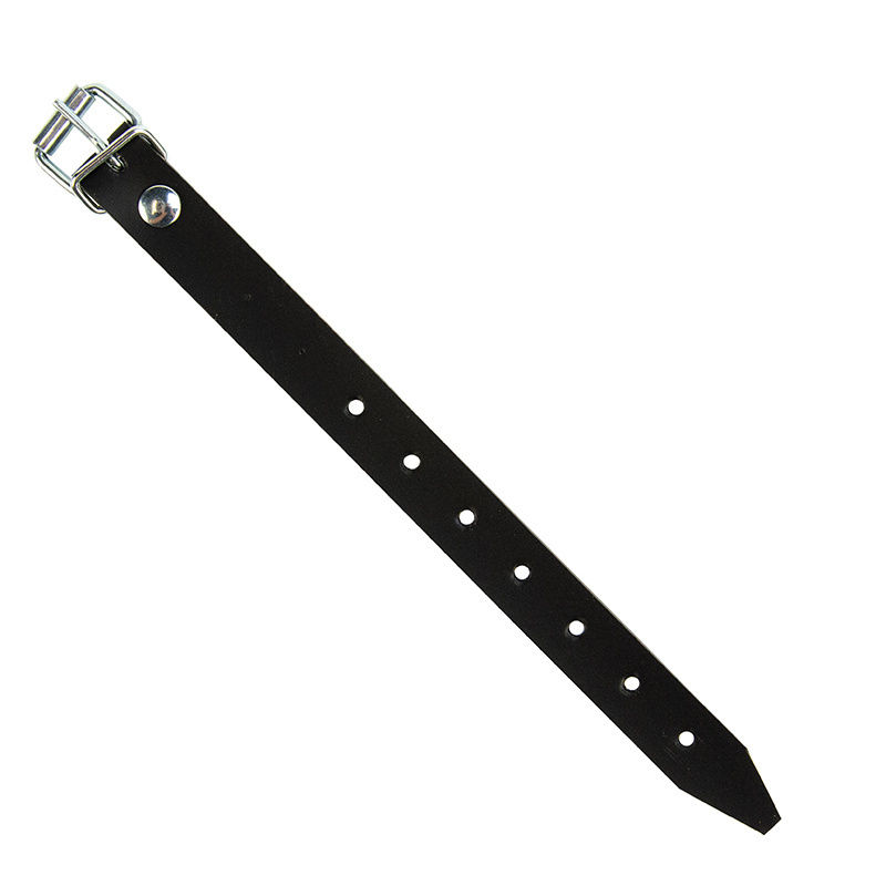 Pvc Gürtel mit Schnalle 25cm schwarz