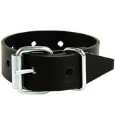 Pvc Gürtel mit Schnalle 25cm schwarz